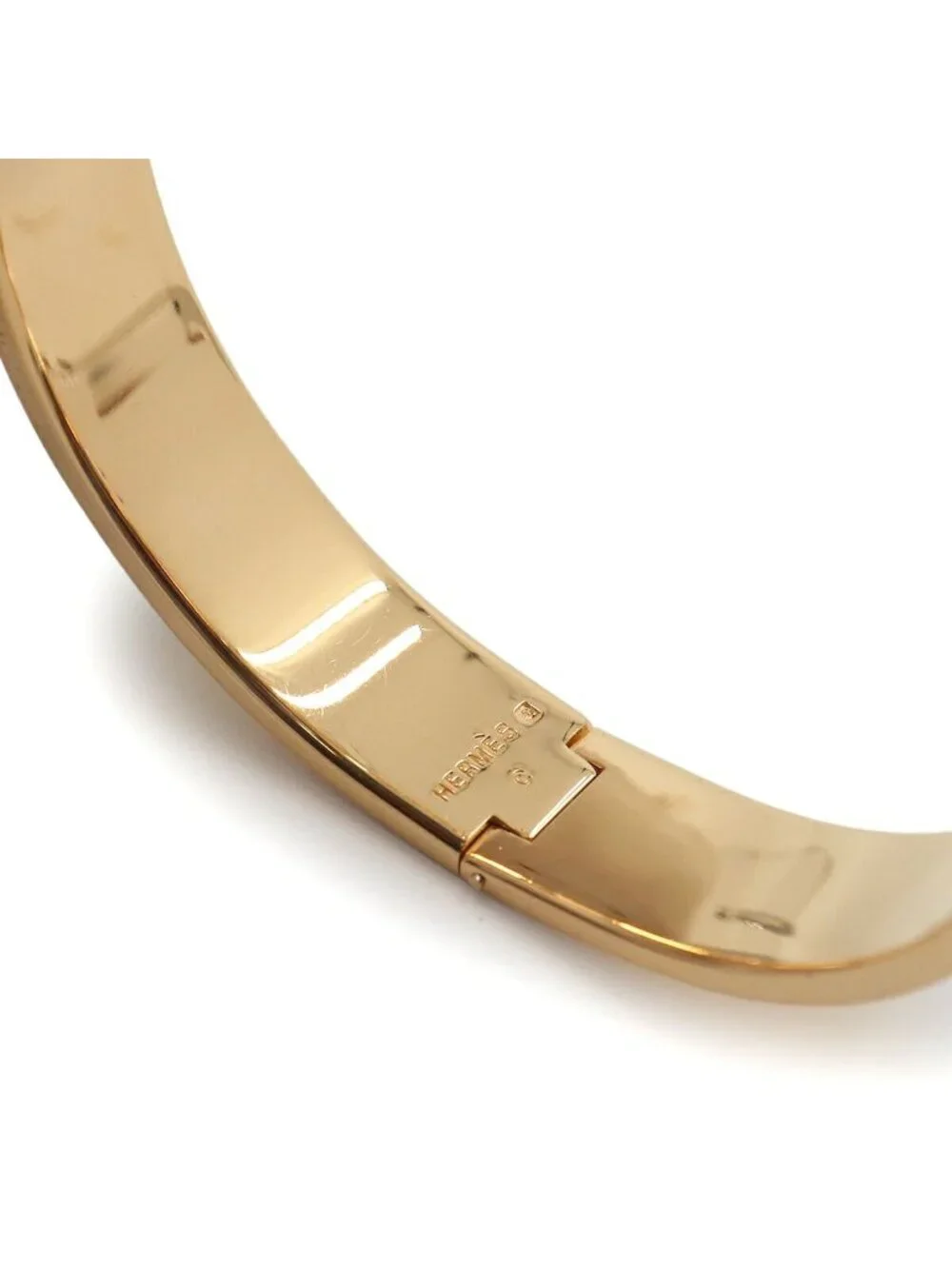 Hermes Roemaille PM Bangle Bracelet Blue Multicolor Gold Lion Email PM